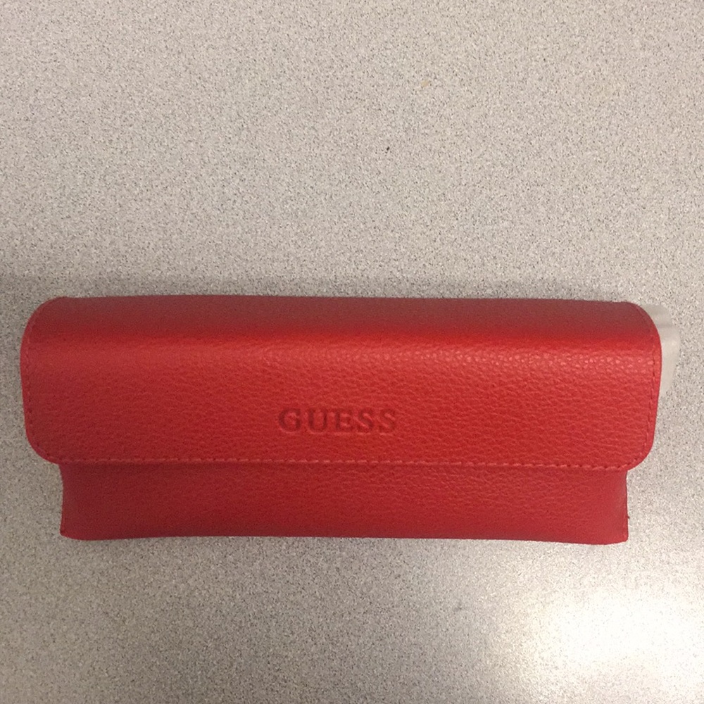 Fire 🔥 red Guess? Glasses Case